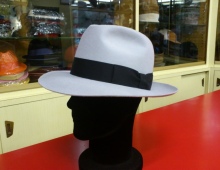 Fedora in lapin grigio perla